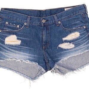 Rag and Bone Blue Denim Shorts